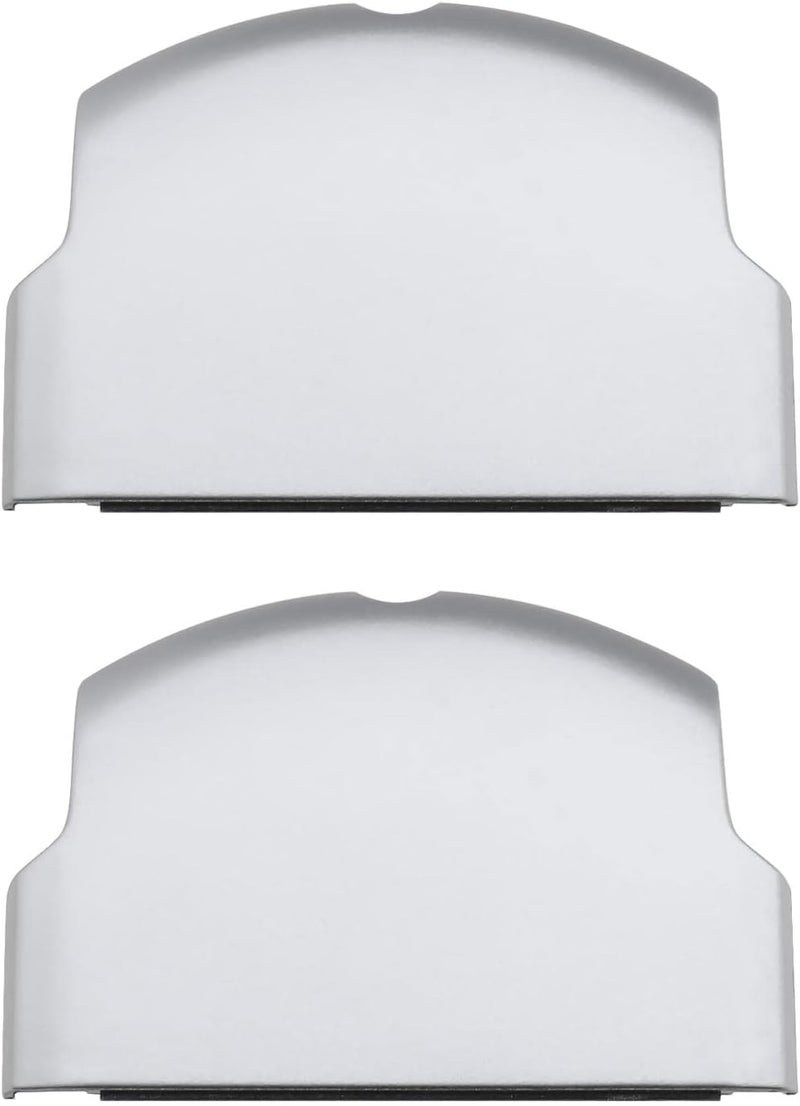 SING F LTD 2PCS Replacement Battery Door Covers Cases Protectors Compatible with Sony PSP 2000 2003 2004 3000 3003 3004 Silver Plastic Console Accessories - Image 1